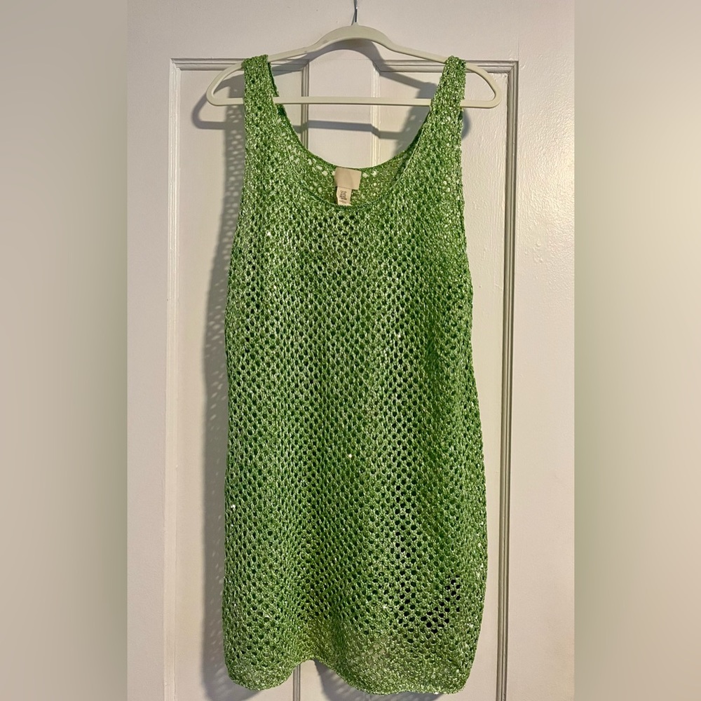 H&M Glittery Hole-knit Dress/Cover Up - NWT
